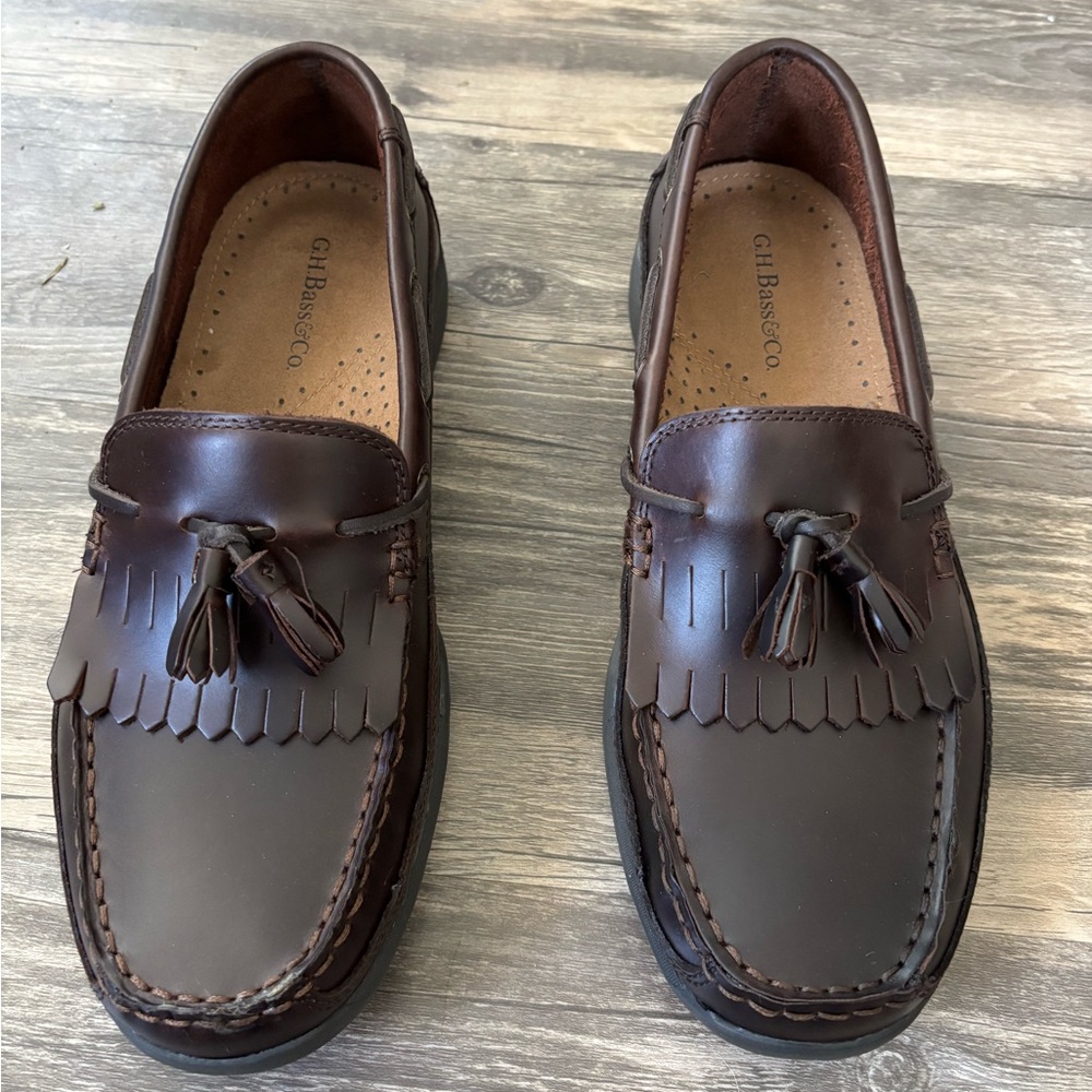 Men’s G.H. Bass & Co. Clark Brown Leather Tassel Loafers